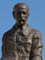 Statua equestre di T.G. Masaryk conservata a Lany