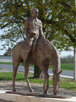 Bronze Equestrian Statue of T.G. Masaryk in Lany